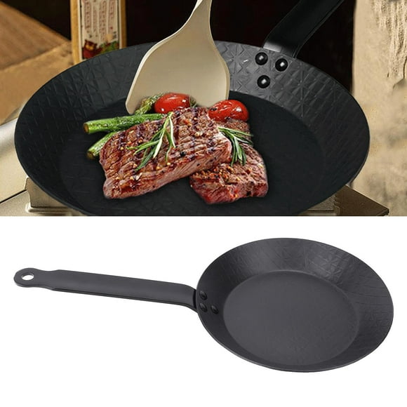 Carbon Steel Skillet Frying Pan Set, 3 Piece Nonstick Cookware, 8 Inch 9.5 Inch 11 Inch for Steak, Pancakes, Eggs Suitable for Gas and Induction Cooker, Open Flame, Ceramic Stove