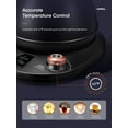thumbnail image 3 of Electric Gooseneck Kettle Temperature Control, Pour Over Electric Kettle for Coffee and Tea, 100% Stainless Steel Inner, 1200W Rapid Heating, 0.8L, Built-in Stopwatch, Matte Black, 3 of 8