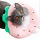 thumbnail image 1 of Adjustable Recovery Cone Neck Collar Soft Elizabeth Circle for Dogs Cats, Pink Strawberry, Small, 1 of 4