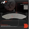 thumbnail image 6 of A-Premium 11.02 inch (279.9mm) Front Drilled and Slotted Disc Brake Rotors + Ceramic Pads Kit Compatible with Select Jeep Model - Grand Cherokee 1993-1998, Wrangler, Cherokee, Comanche, Wagoneer, 6 of 7