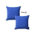 thumbnail image 2 of Honey Set of 2 Decorative Throw Pillow Cover Solid Color 26" x 26" Sapphire Blue Square Euro Pillowcase for Couch, Bedding, 2 of 4