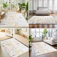 thumbnail image 4 of Large Area Rugs 6'x9', Spring Wildflowers Carpet Runner Indoor Outdoor Rugs Home Decor Aesthetic, Pastoral Rustic Farmhouse Botanical Non Slip Mats Washable Accent Rug for Living Room Bedroom, 4 of 8