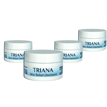 TRIANA Skin Relief Ointment - 100% Natural Anti-Itch Ointment, 0.5 oz, 4 Count
