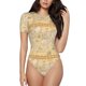 thumbnail image 1 of Balery World Map Body de cuello redondo de manga corta para mujer Tops de manga corta Tops básicos-Medium, 1 of 7