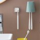 thumbnail image 3 of Soporte para vaso y cepillo de dientes, soporte de almacenamiento resistente para vaso y cepillo de dientes, color rosa, 3 of 3
