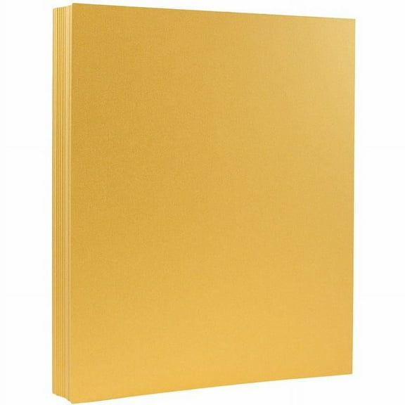 JAM Paper Stardream, 8 1/2 x 11, Gold Metallic, 32lb, 2 packs of 25
