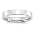 thumbnail image 4 of Auriga 14k White Gold 4mm Standard Weight Flat Women's Wedding Band Size- 4, 4 of 6