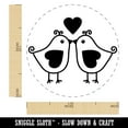 thumbnail image 2 of Sweet Kissing Birds Love Self-Inking Rubber Stamp Ink Stamper - Black Ink - Medium 1 Inch, 2 of 7