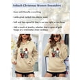 thumbnail image 3 of Anbech Valentine's Day Hoodies for Women Graphic Plaid LOVE Printing Long Sleeve Sweatshirt with Pocket, 3 of 7