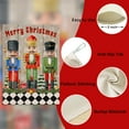 thumbnail image 3 of Home Decorative Merry Christmas Soldier House Flag, Xmas Pine Nutcracker Garden Yard Outside Decoration, Winter Farmhouse Outdoor Large Burlap Decor Double Sided 28 x 40, 3 of 6