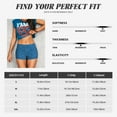 thumbnail image 5 of Uemuo Blue Star Print Pattern Women Workout Impact Shorts Scrunch Butt Lifting Gym Shorts Seamless Booty Biker Shorts-XX-Large, 5 of 8