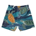 thumbnail image 2 of Ttyddzy (3-14 years) One-Piece Boys' Swim Board Shorts with Lining for Beach and Home Use, Turtle M, 2 of 8