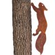 thumbnail image 2 of Decoración hecha a mano, arte de patio de metal con pátina natural, escultura de acero corten para exteriores, decoración de ardilla de diseño único, adorno de jardín fácil de instalar, obra de arte, 2 of 5