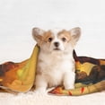 thumbnail image 2 of JUNZAN Waterproof Pet Blanket Dog Blankets, Sunset Maple Tree Fox Pattern Printing Super Soft Warm,Urine Proof Washable Pet Blanket, 2 of 5