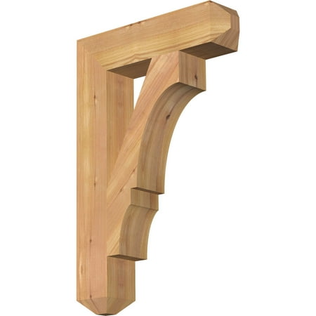 

Ekena Millwork 3 1/2 W x 16 D x 24 H Balboa Craftsman Smooth Bracket Western Red Cedar