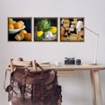thumbnail image 3 of Stupell Industries Vegetables & Cheeses Still Lifes Food & Beverage Painting Brown Floater Framed Canvas Art Print Wall Art, 18 x 18, Set of 3, 3 of 10