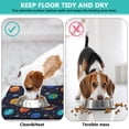 thumbnail image 4 of Dog Food Mat Space Galaxy Astronaut Planet Starry Night Cosmos Pet Feeding Mat Absorbent Waterproof Non-Slip Durable, 4 of 6