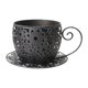 thumbnail image 1 of Maceta de Hierro Taza de Café con Diseño Artístico Estructura Estable y Ventilación para Plantas Pequeñas Adecuada para Decorar Salón Jardín, 1 of 9