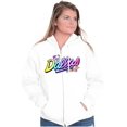 thumbnail image 3 of XOMG POP Dallas Panda Rock Star Zip Hoodie Sweatshirt Women Brisco Brands X, 3 of 5