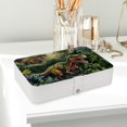 thumbnail image 6 of Dinosaur PU Leather Necklace Organizer with Removable Compartment, Earring Holder, and Decorative Box - Portable Storage Case, 6 of 6