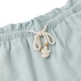 thumbnail image 5 of HANG TEN Women's Linen Blend Summer Shorts - Lightweight Casual Elastic Waist Shorts with Pockets - Relaxed Fit (Blue, Small), 5 of 7