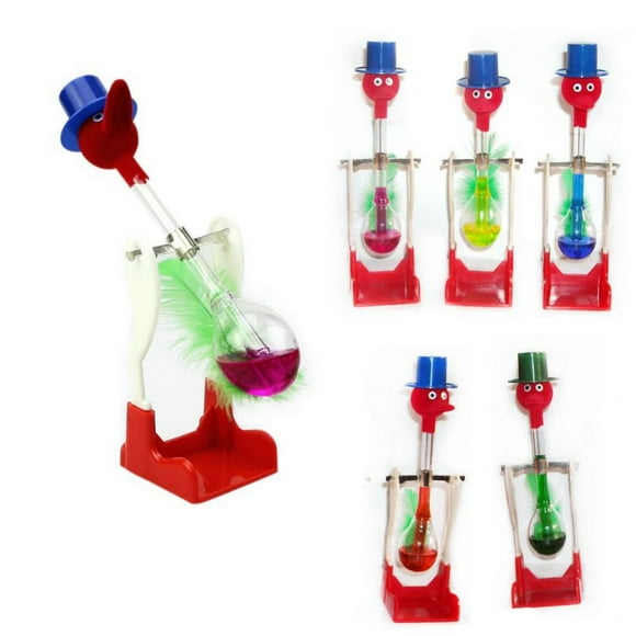 Creative Non-Stop Liquid Drinking Glass Lucky Bird Funny Duck Drink Water Desk Toy Perpetual Motion