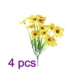 thumbnail image 1 of Ramo de flores artificiales Simulación Decoración floral Ornamento de la oficina en casa Ramo de flores falsas, Amarillo 4 piezas Advancent  HA7595-05B×4, 1 of 6