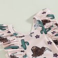 thumbnail image 3 of PENGXIANG Baby Girl Summer Swimsuit Sleeveless U Neck Cow Print Ruffle Bathing Suit, 3 of 5
