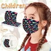 50PC Kids Disposable Protective Safety Face Masks 3 Ply Face Mask with High Elastic Ear Hook Magic Nose Bar For Kids (50PC - Multicolor Dinosaur)