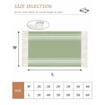 thumbnail image 2 of Sage Green Washable Area Rug 3'x5', Farmhouse Sage Green White Striped Woven Cotton Tassels Kitchen Rugs, Non Slip Indoor Door Mat Throw Carpet for Entryway Living Room Nursery Laundry Room, 2 of 9