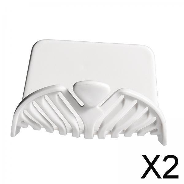 2x Jabonera Contenedor de Jabón Almacenamiento de Jabón Bandeja de Jabón Creativa Estante de Almacenamiento de Jabón para Baño Cocina Fregadero Mostra 2 piezas