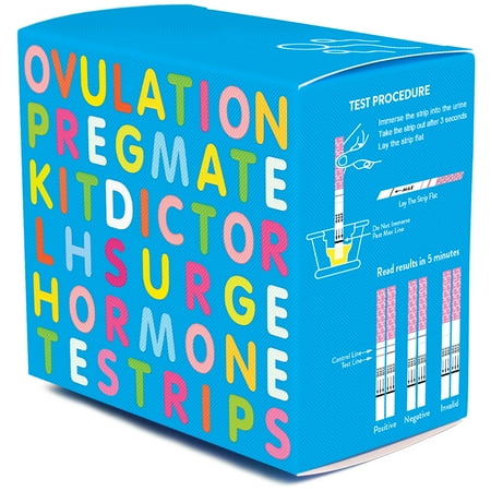 PREGMATE 100 Ovulation LH Test Strips One Step Urine Test Strip Combo Predictor Pregnancy Kit Pack (100