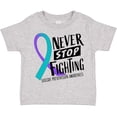 thumbnail image 3 of Inktastic Never Stop Fighting Suicide Prevention Awareness Ribbon Boys or Girls Toddler T-Shirt, 3 of 5