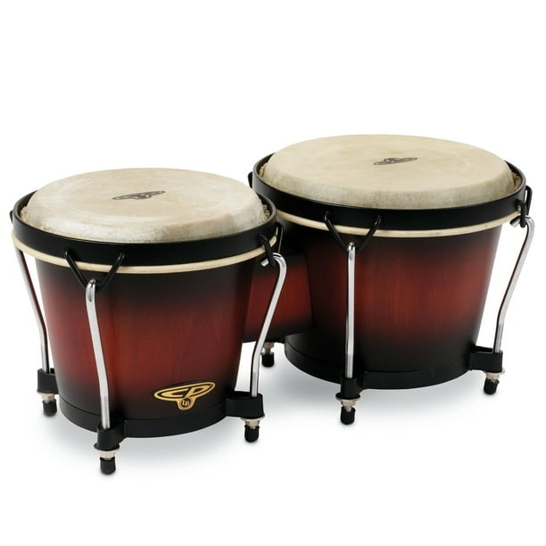 Latin Percussion CP Traditional Wood Bongos Vintage Sunburst Walmart