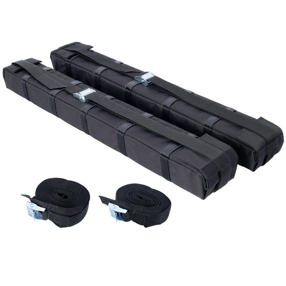 Zateety Premium Kayak Roof Rack Pads Universal Car Soft Roof Rack Kayak Carrier for Canoe/Surfboard/Paddleboard/SUP/Snowboard with Tie Down Straps, Tie Down Rope, Quick Loop Strap and Storage Bag