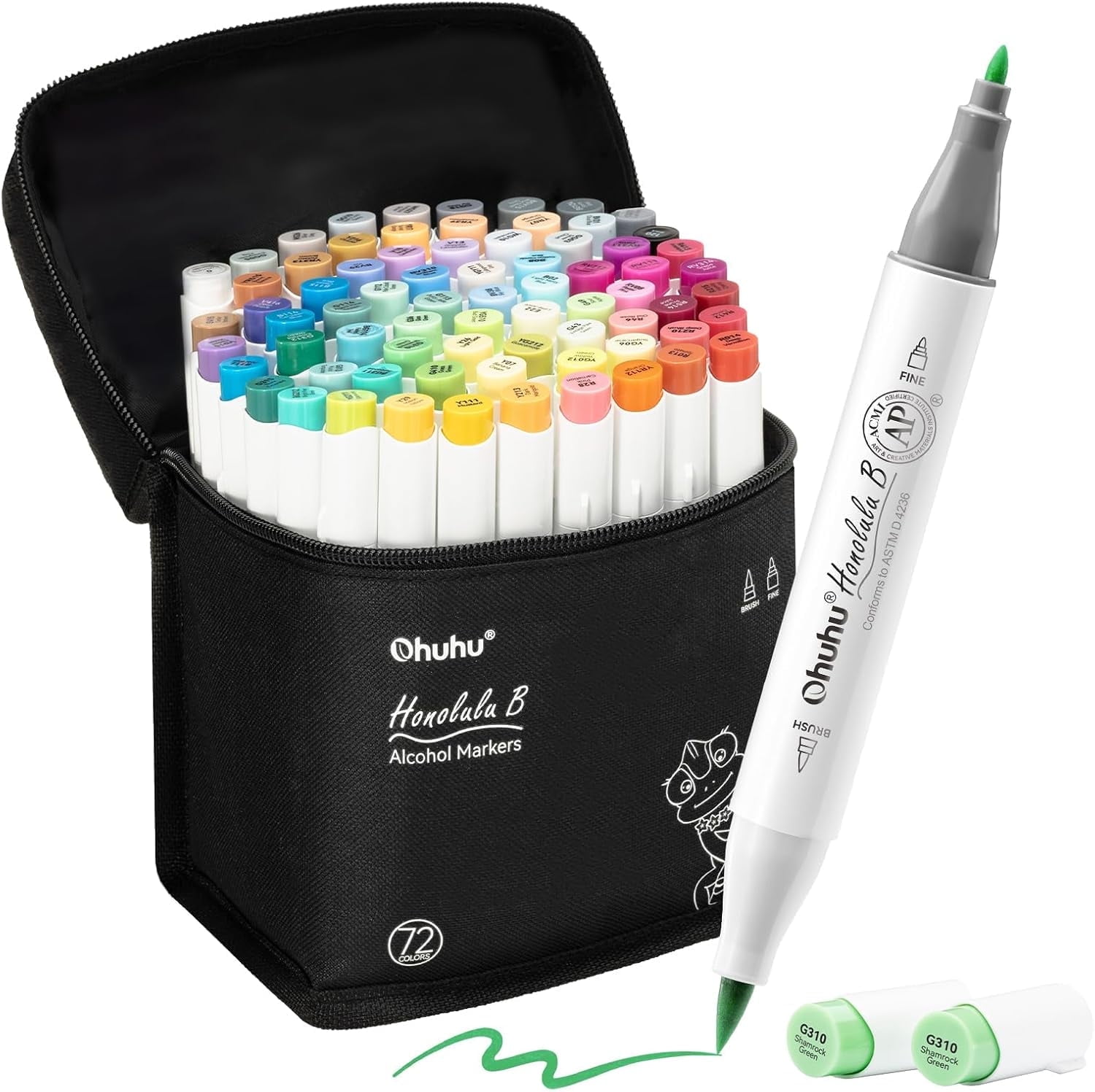 Best Choice Products Set of 228 Alcohol-Based Markers, Dual-Tipped