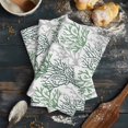 thumbnail image 6 of Sage Green Gray Coral Coastal Kitchen Towels Set of 4, Water Absorbent Dish Towel, Summer Beach Seaside Nautical Decorative Hand Towels - Quick Drying Cloth for Cooking Baking, 18x28 Inch, 6 of 8