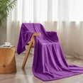 thumbnail image 7 of Dienrx Coffee Flannel Ribbed Throw Blanket L - Warm Cozy Cover | Lightweight Blanket for Couch, Bed, Adults, All-Season Use, 7 of 7