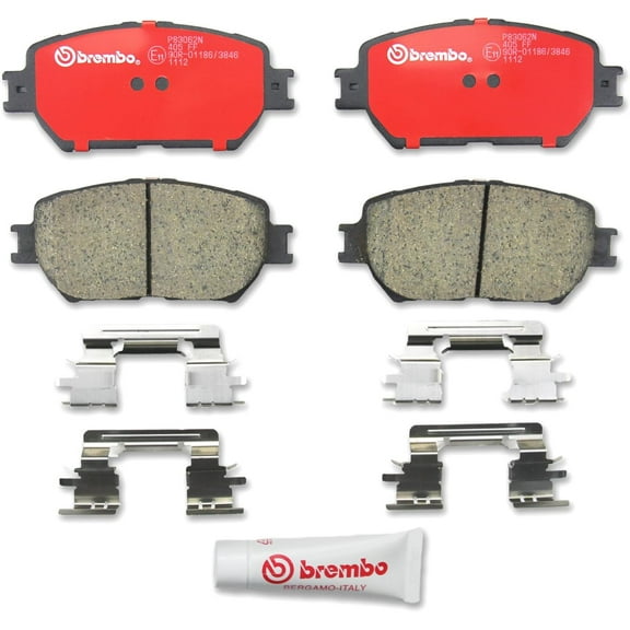 Brembo 2006 Lexus GS300/09-15 IS250/02-06 Toyota Camry Front Premium NAO Ceramic OE Equivalent Pad