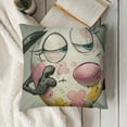 thumbnail image 3 of YINGXI  Happy Easter Decorative Throw Pillow Covers, Hunny Bunny Cartoon Mouse Rabbit Eggs Porch Patio Outdoor Pillowcase, Colorful Stripes Flower Basket Cushion Case Home Decor 22x22in, 3 of 5