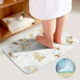 thumbnail image 4 of SKYSONIC Non-Slip 3 Piece Bathroom Rug Set Gold Black Marble Soft Contour Rug + Toilet Lid Cover + Bath Mat Bathroom Decor, 4 of 6