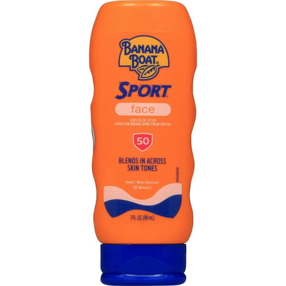 Banana Boat Sport Face Sunscreen Lotion Broad Spectrum - SPF 50