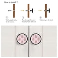 thumbnail image 4 of 4 Pcs Retro Roses Knobs for Kitchen Cabinet Cupboard Dresser Bookcase Drawer Pulls Handles Round Home Decor, 4 of 5