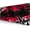 07 Black Red, variant on Gaming Pad Large, Keyboard Mat Desk Pad, Non-Slip Rubber Base with Stitched Edges Mousepad, 31.5X11.8 inch Misty Forest Tree