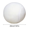 thumbnail image 3 of MMJ Simulated Tennis Ball Cushion Decorative Soft Plush Round Pillow for Home Sofa Chair Car Office Nap 7.87in, 3 of 6