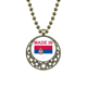 thumbnail image 1 of en serbia, país de amor colgante estrella collar luna cadena joyas Unbranded M, 1 of 3