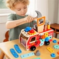 thumbnail image 4 of Education Toy Construction Vehicle Set for Kids Wooden Building Kit to Develop Fine Motor Skills and Early Learning Indoor Play, 4 of 6