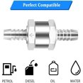 thumbnail image 5 of 8mm One Way Aluminium Fuel Non Return Fuel Check Valve for Petrol Diesel Oil Water Chrome Car Auto Carburettor Low, 5 of 5