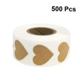 thumbnail image 3 of OULII Heart Shape Sticker Valentine's Day Self Adhesive Pink Kraft Paper 1 Roll 2.5x2.5x0.1in, 3 of 8