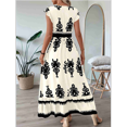 thumbnail image 4 of Vestidos de Verano para Mujer 2025, Vestidos Casuales con Mangas con Volantes, Vestidos de Verano Bohemios para Playa, Color Albaricoque S, 4 of 6